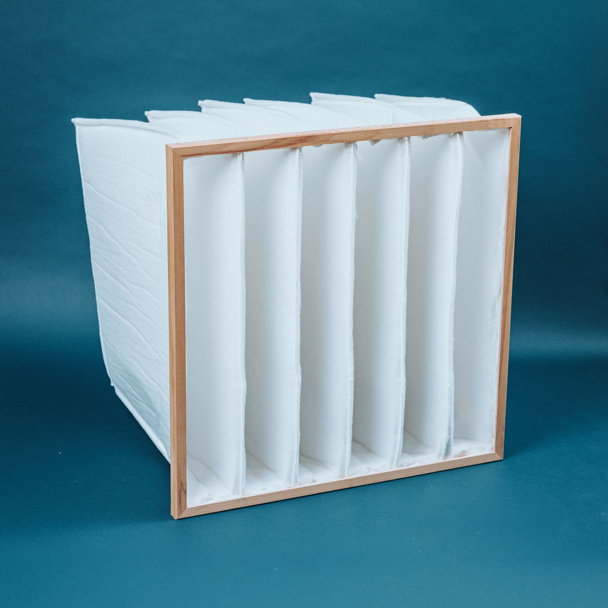 Produktbild eines Taschenfilter mit Holzrahmen von ACS