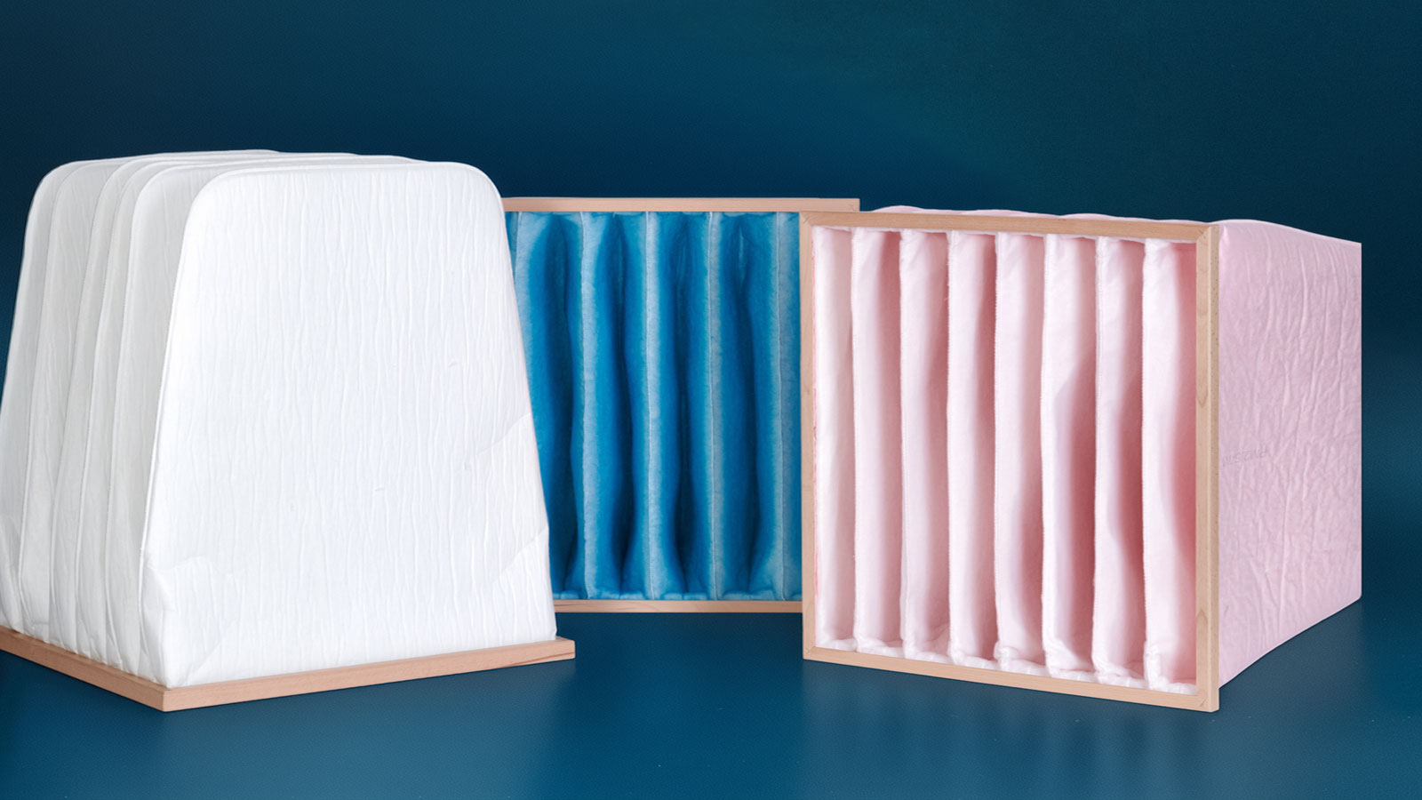 Produktbild von Taschenfiltern in verschiedenen Ausführungen