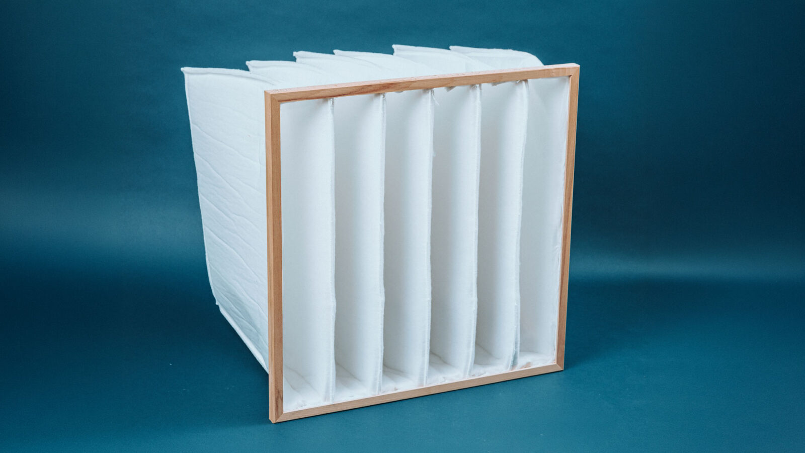 Produktbild eines Taschenfilter mit Holzrahmen von ACS